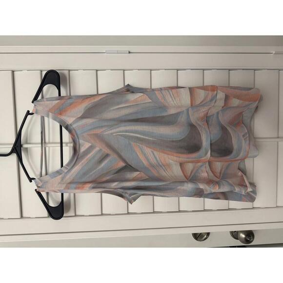 CALIA by Carrie Underwood Trapeze Performance Tank in Mother of Pearl size M - Picture 2 of 5